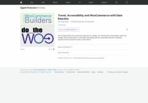 Httpspodcastsapplecomuspodcasttravelaccessibilityandwoocommercewithdalereardonidi