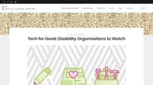 httpswwwsocialchangecentralcomtechgood5disabilityorganisationswatch1589182881
